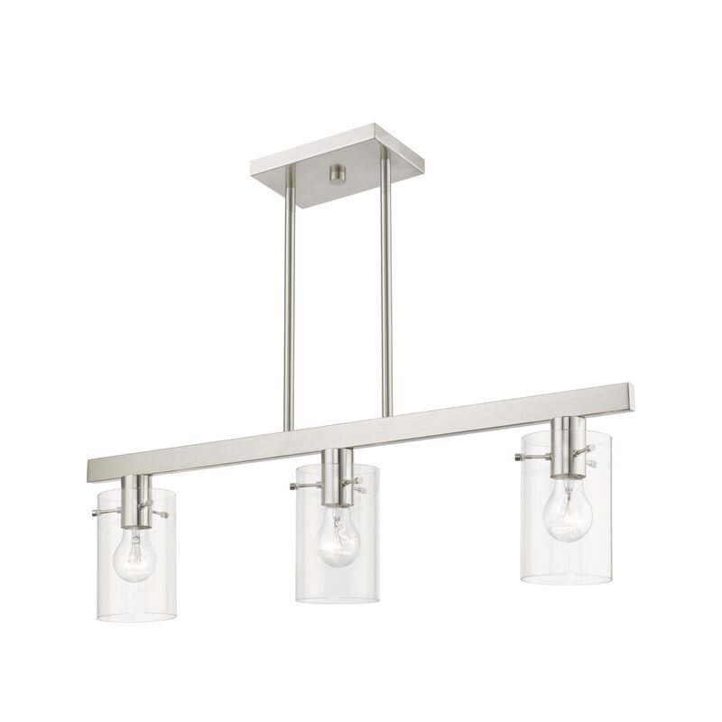 Munich 30 Inch 3 Light Linear Suspension Light by Livex Lighting