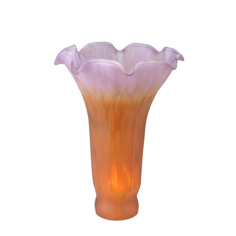 Amber And Purple Pond Lily Glass Accessory by Meyda Lighting