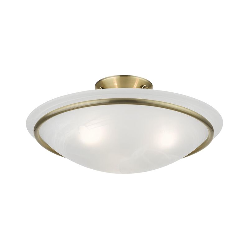 Newburgh 3 Light Semi Flush Mount by Livex Lighting