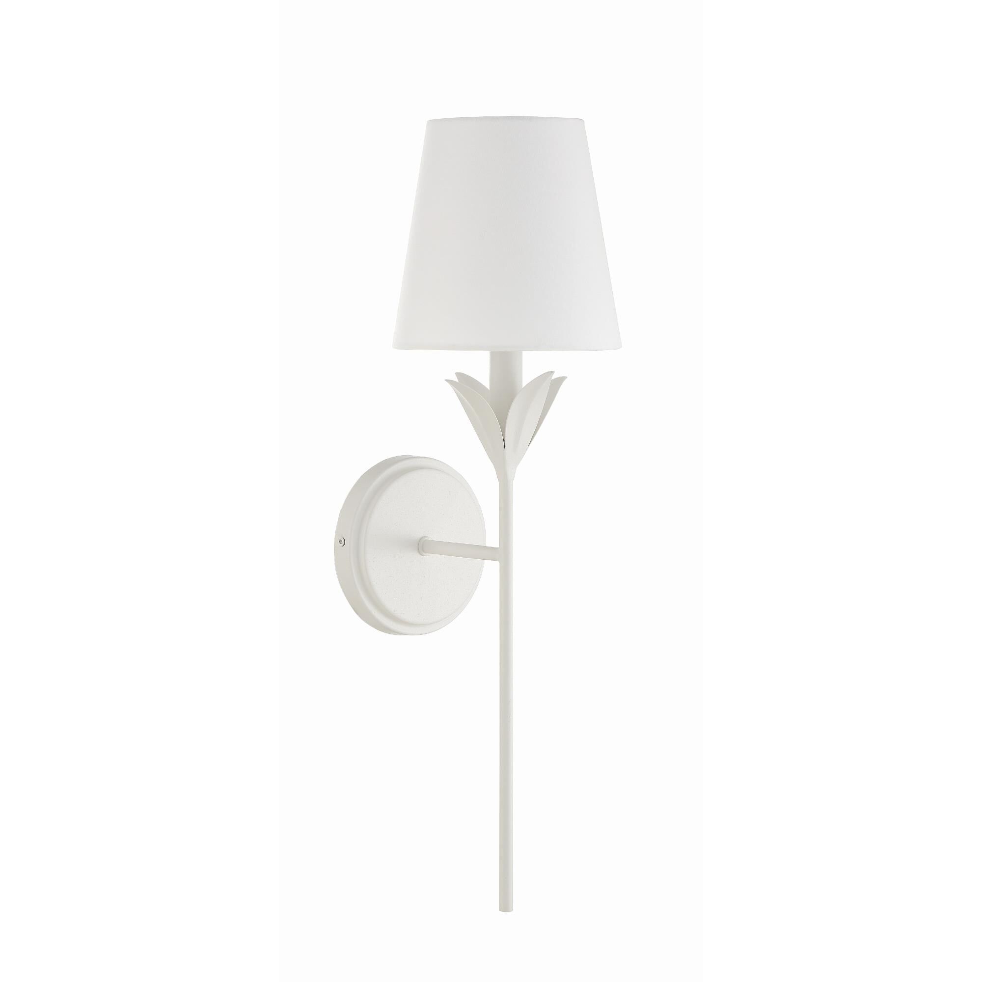 Shown in Matte White finish and Silk glass and Silk shade