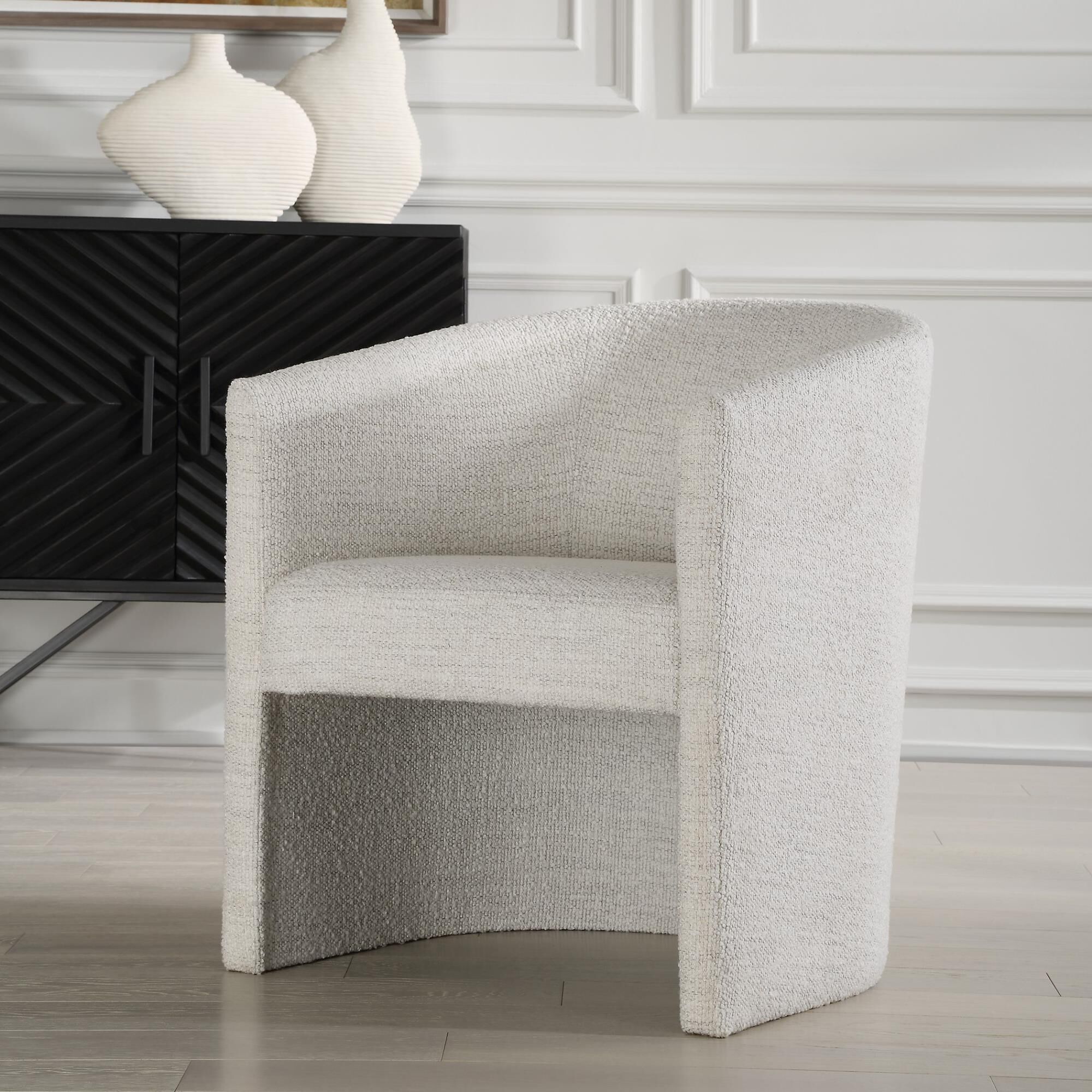 Shown in Designed With Your Comfort In Mind, The Encompass Dining Chair Features A Barrel Back Shape That All finish