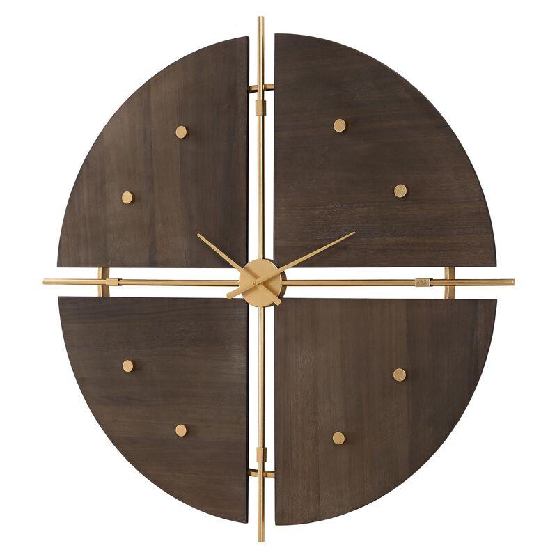 Grace Feyock Walnut Elegance Clock by Uttermost