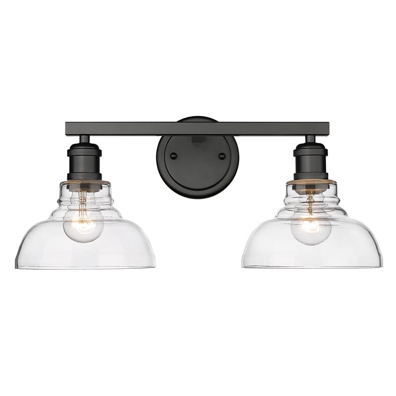 Carver 19 Inch 2 Light Bath Vanity Light by Golden Lighting