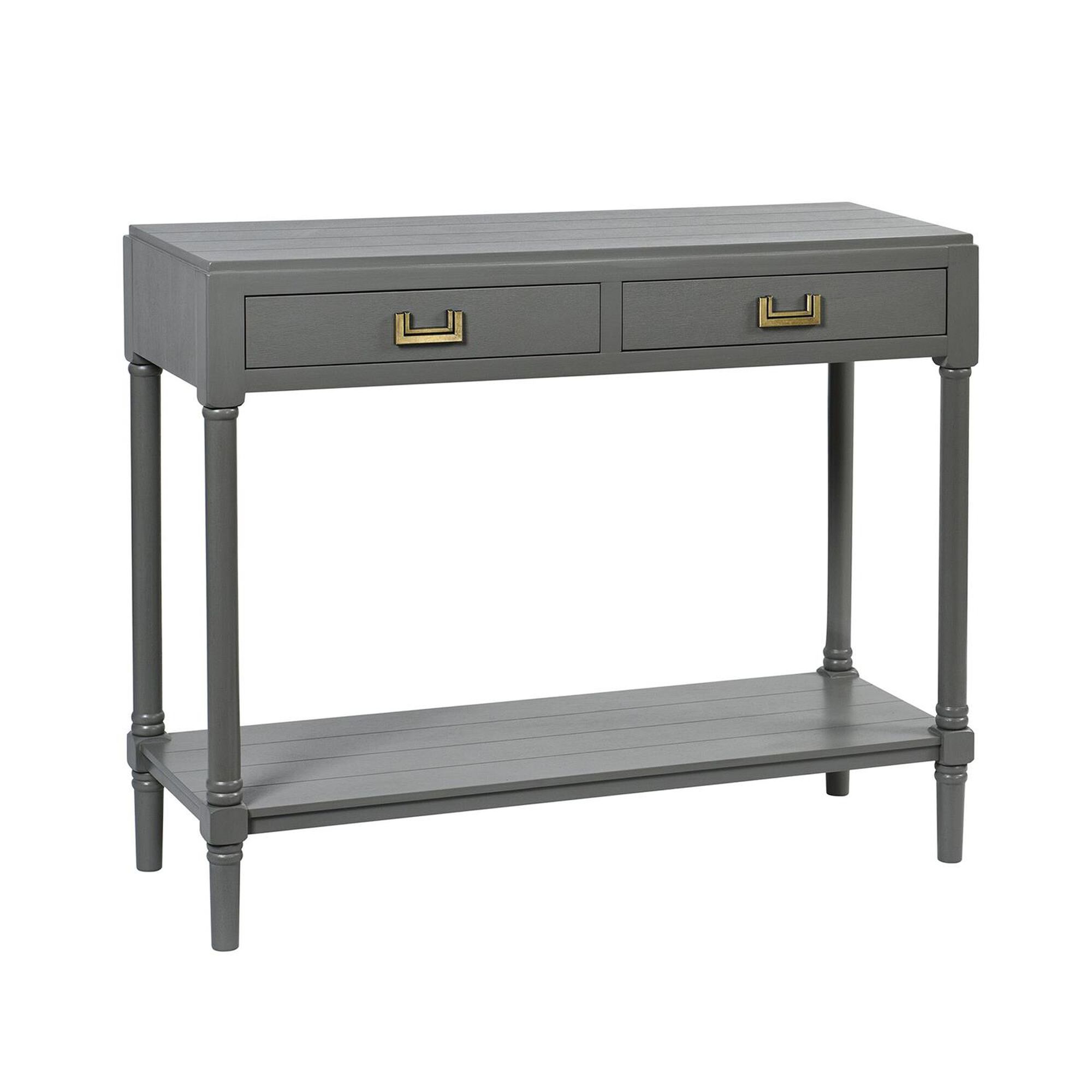 Shown in Carbon Gray, Antique Gold finish