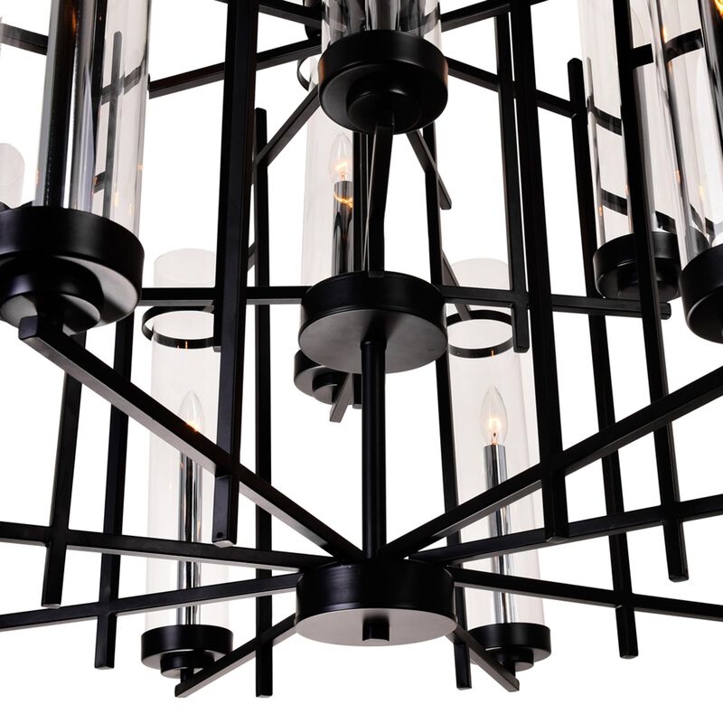 Sierra 38 Inch 12 Light Chandelier by CWI Lighting