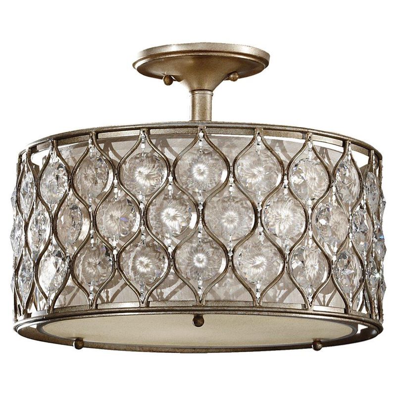 Lucia 16 Inch 3 Light Semi Flush Mount by Generation Lighting