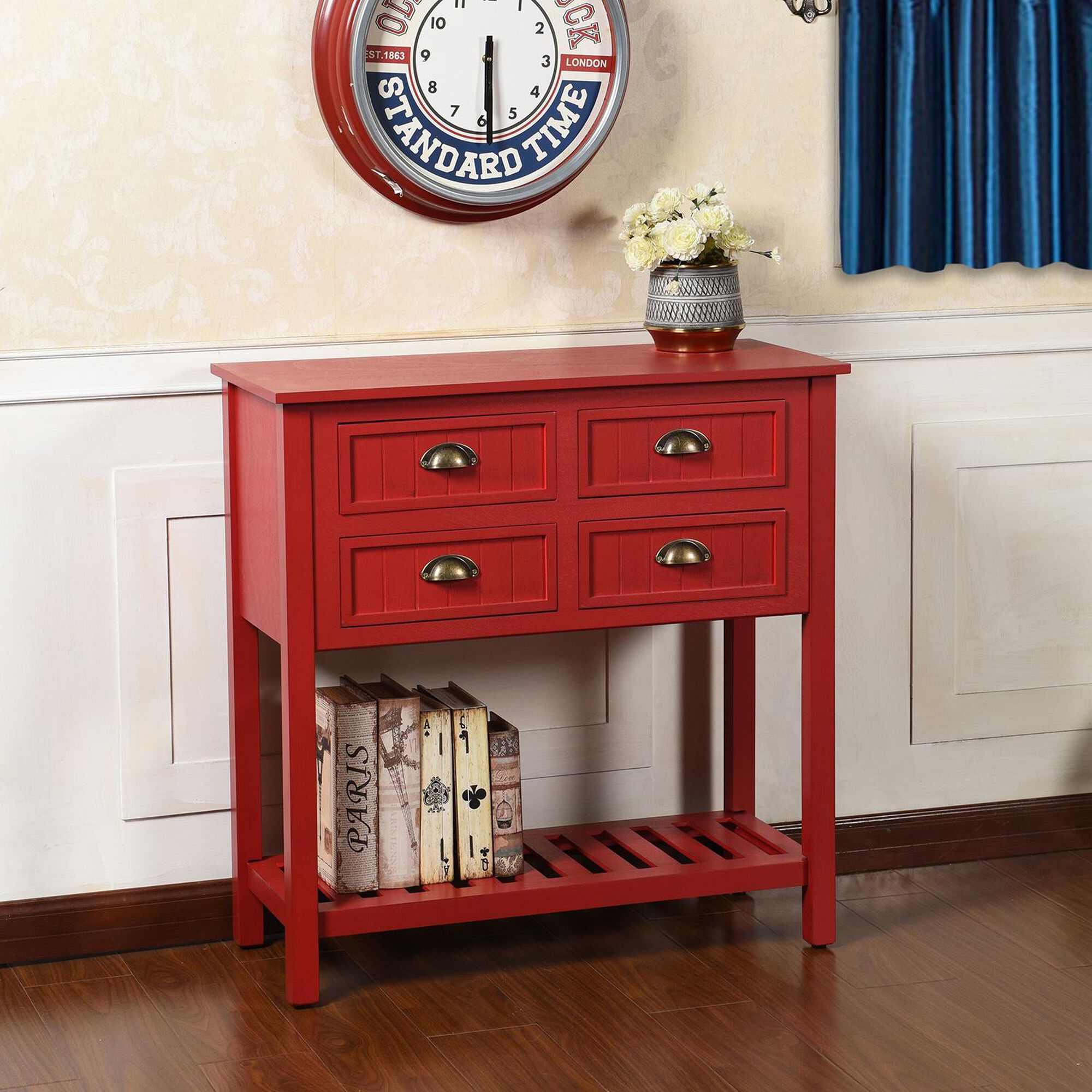 Shown in Antique Red finish