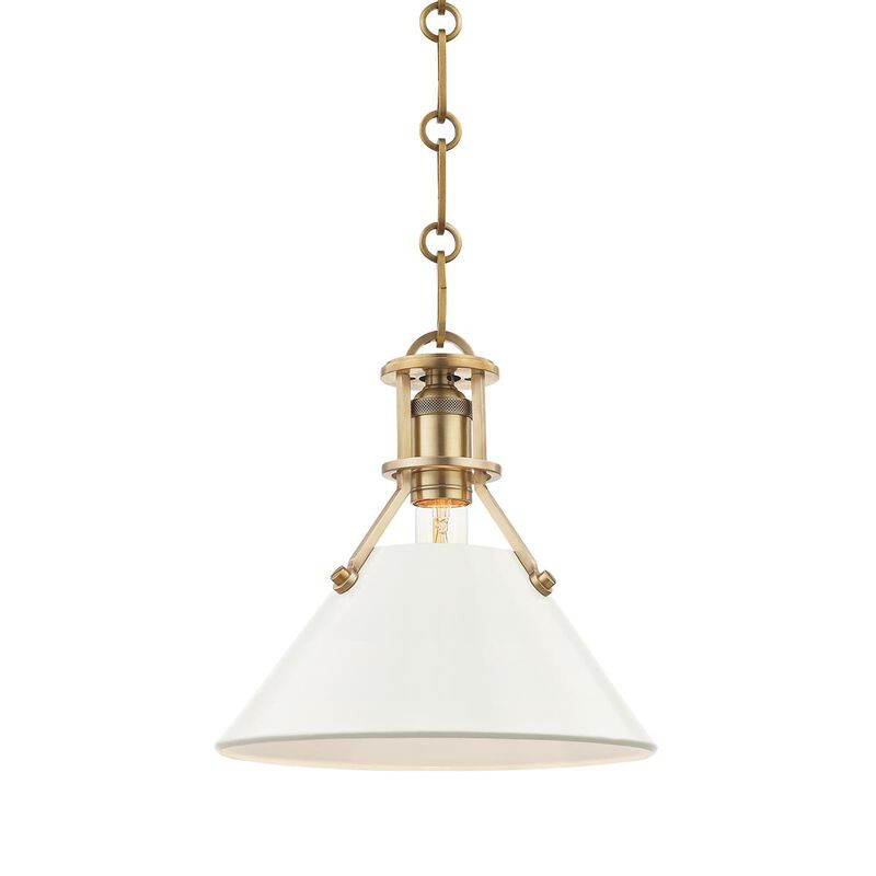 Mark D. Sikes Painted No. 2 9.5 Inch Mini Pendant by Hudson Valley Lighting