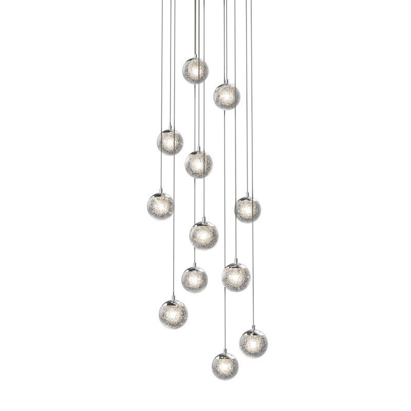 Robert Sonneman Champagne Bubbles 17 Inch 12 Light LED Multi Light Pendant by SONNEMAN