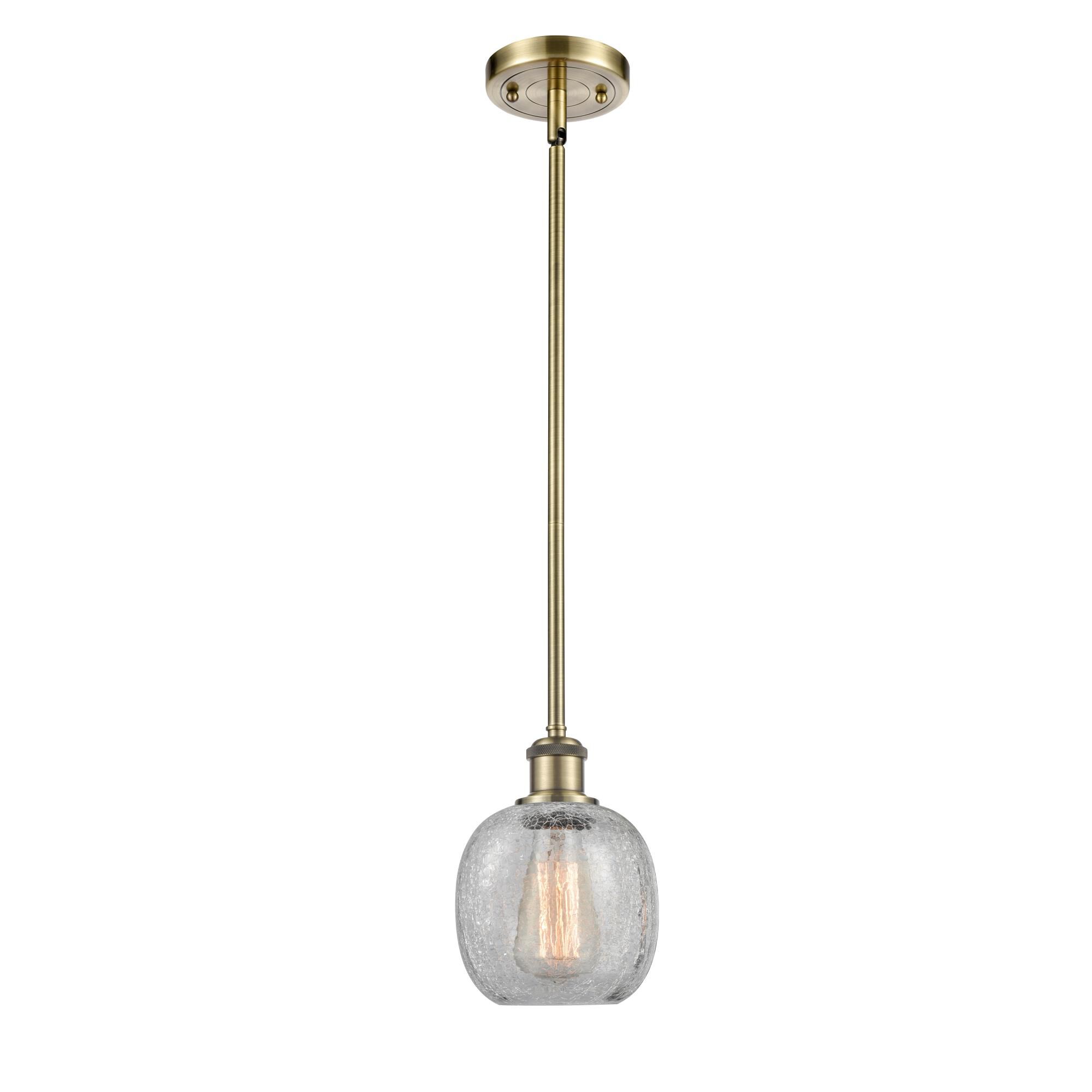 Shown in Antique Brass finish and Sphere glass and Glass shade