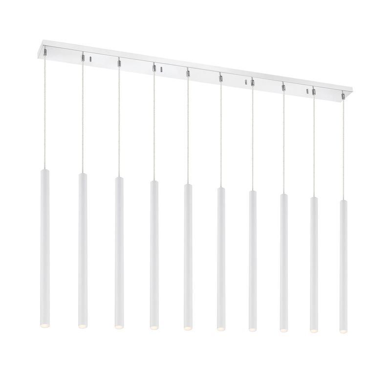 Forest 56 Inch 10 Light LED Linear Suspension Light by Z-Lite