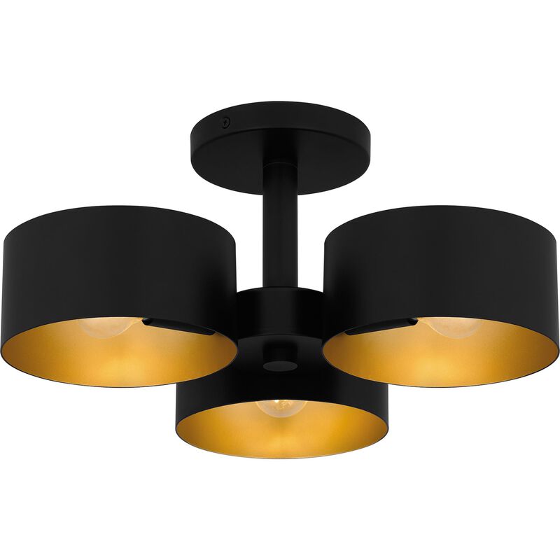 Nala 16 Inch 3 Light Semi Flush Mount by Quoizel