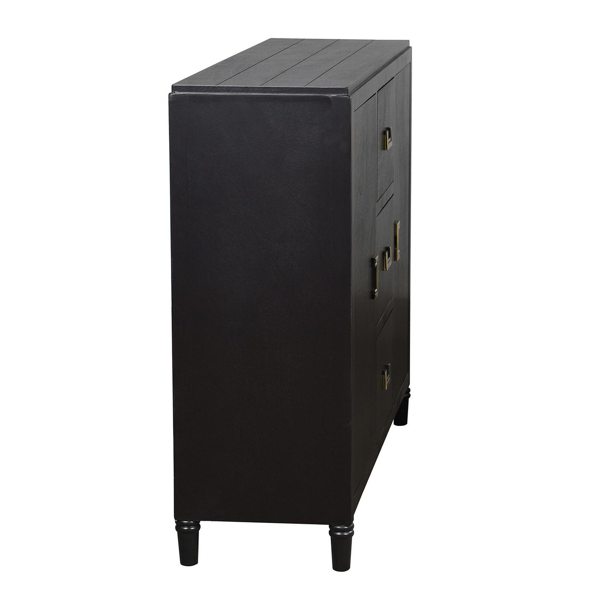 Shown in Black, Antique Gold finish