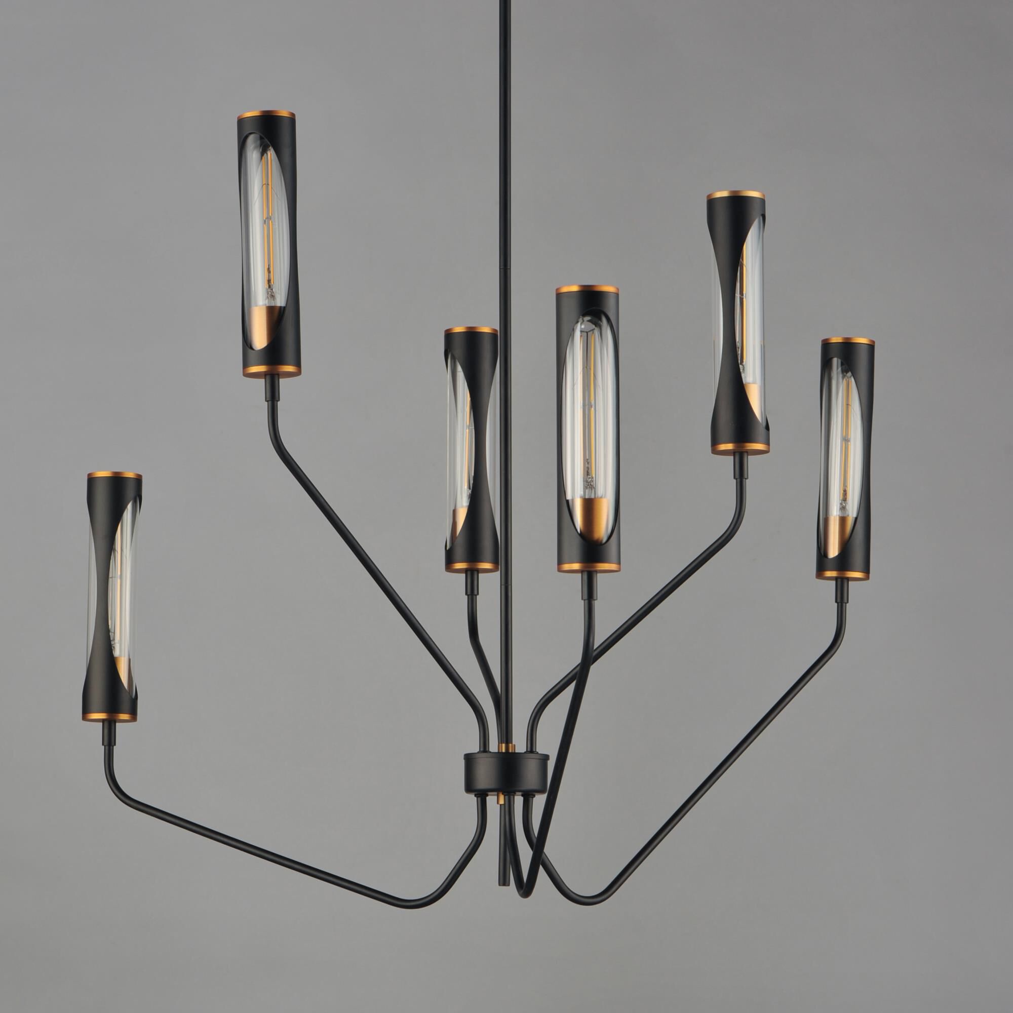 Shown in Black / Antique Brass finish and Clear glass and Glass shade