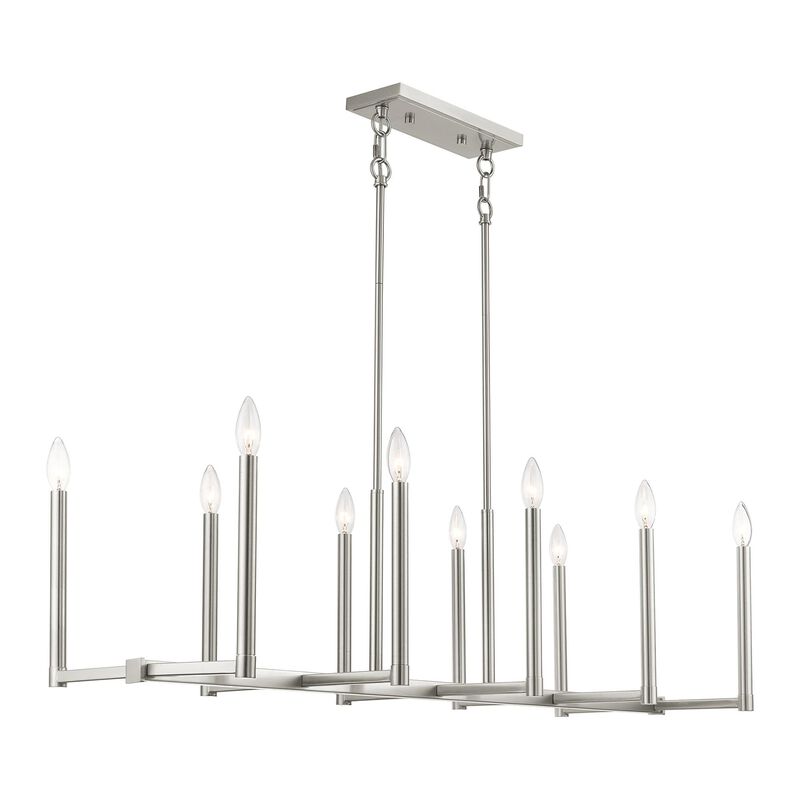 Alpine 42 Inch 10 Light Linear Suspension Light by Livex Lighting