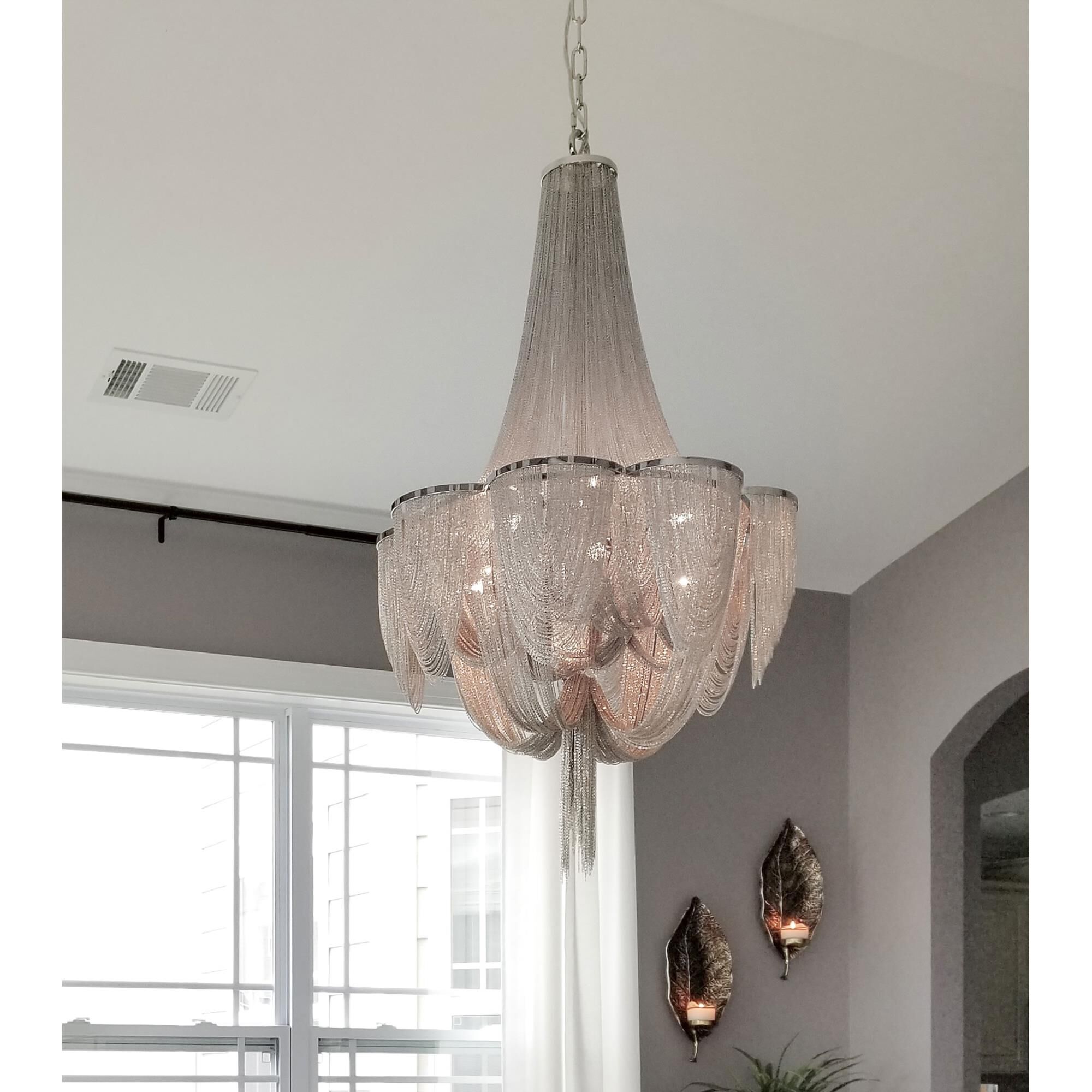 Shown in Polished Nickel finish and Metal shade