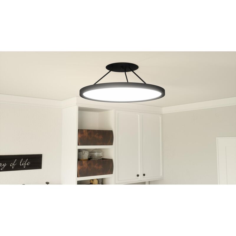 Outskirts 20 Inch 1 Light LED Semi Flush Mount by Quoizel