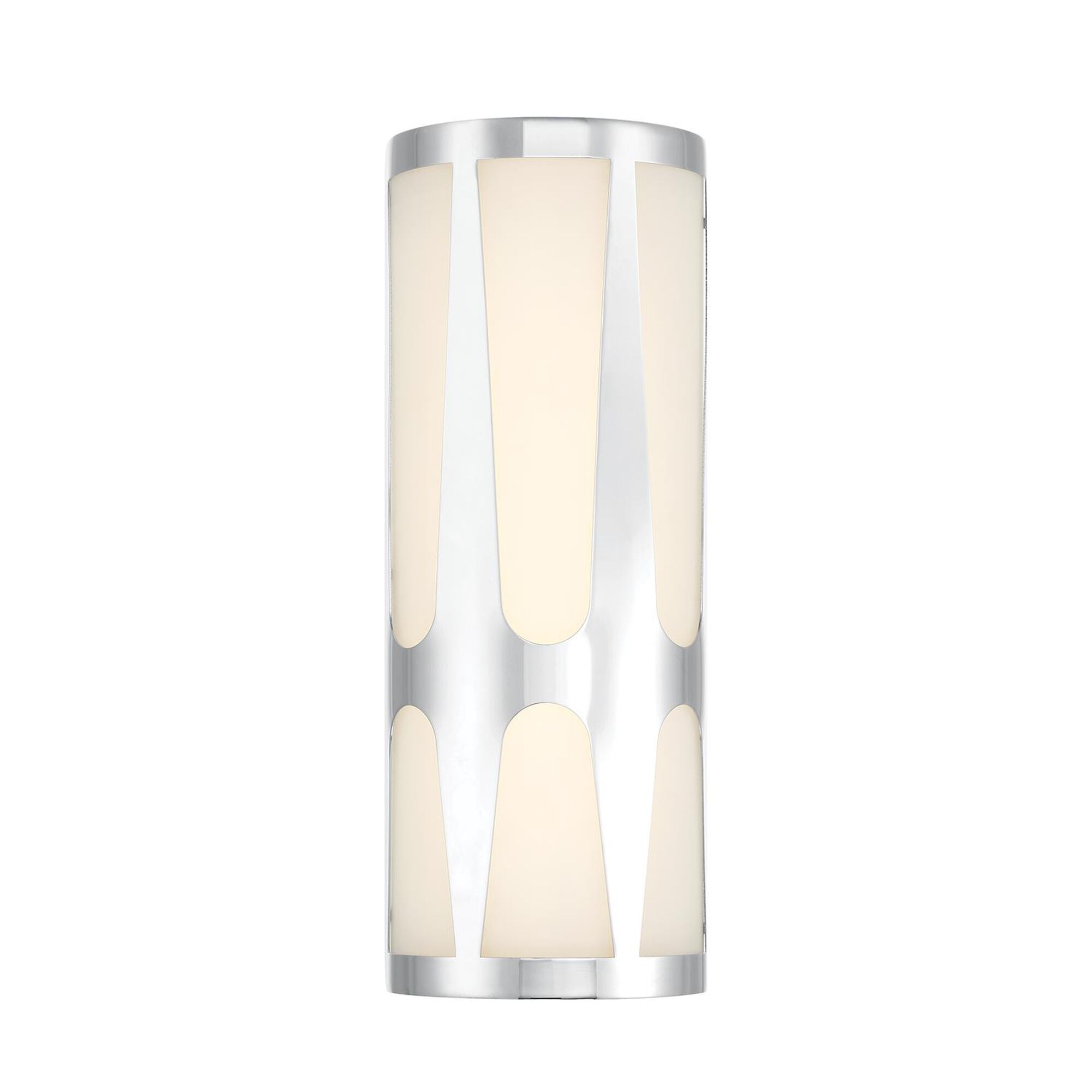 Shown in Polished Chrome finish and Glass shade