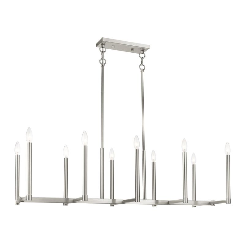 Alpine 42 Inch 10 Light Linear Suspension Light by Livex Lighting