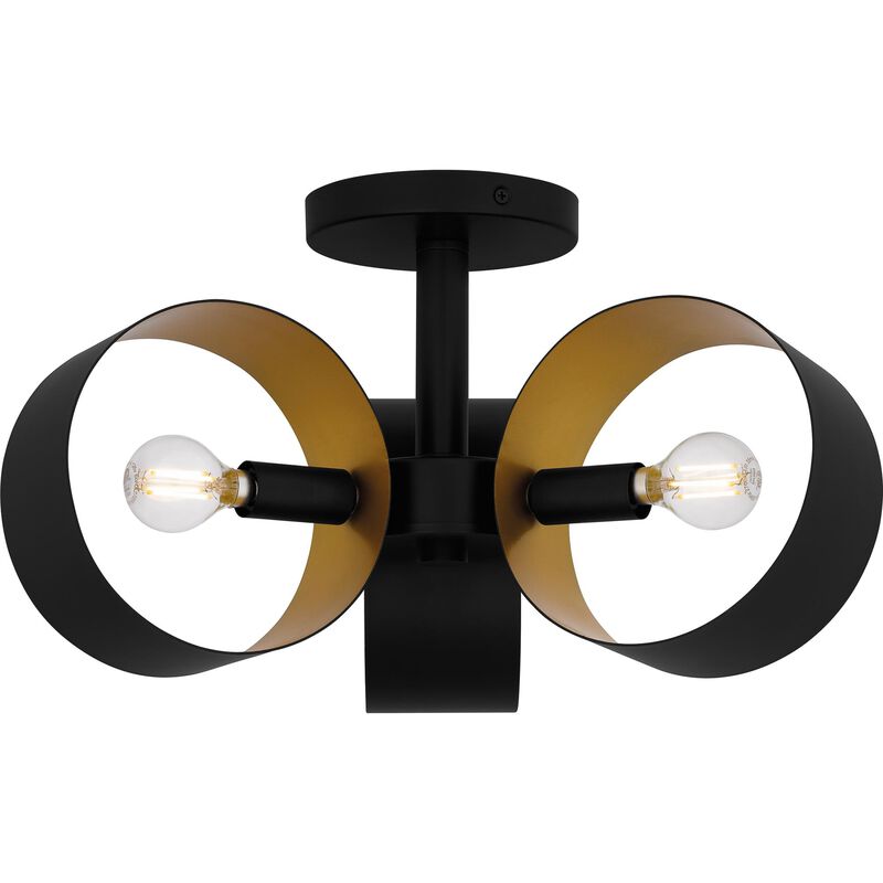 Nala 16 Inch 3 Light Semi Flush Mount by Quoizel