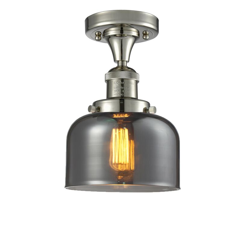 Bruno Marashlian Large Bell 8 Inch 1 Light LED Semi Flush Mount by Innovations Lighting