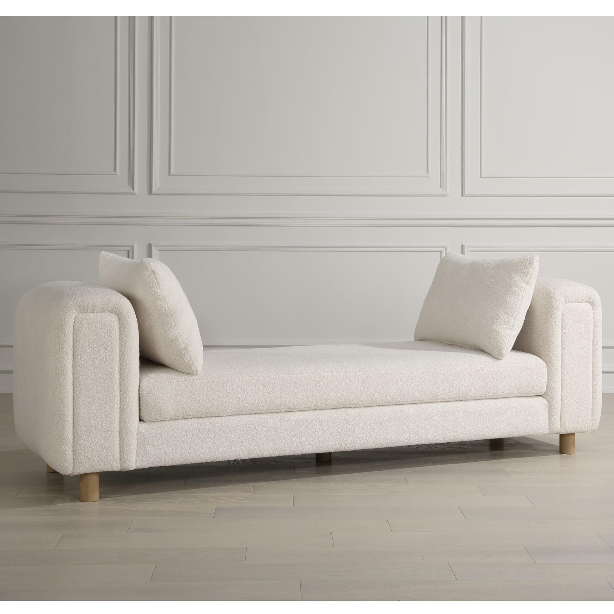 Shown in Exceptional Comfort With Dual Functionality As An Oversized Bench Or Even A Small Day Bed, Featuring finish