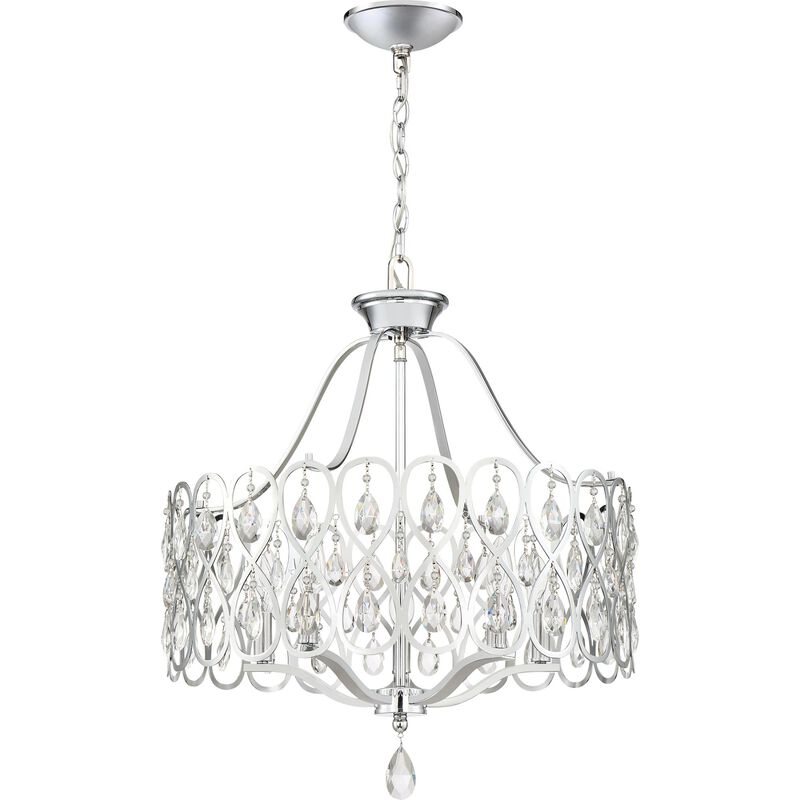 Lulu 22 Inch 5 Light Mini Chandelier by Quoizel