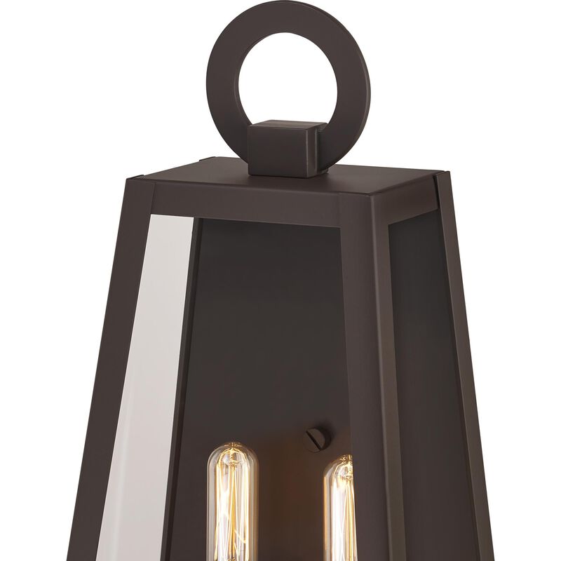 Poplar Point 19 Inch Tall 2 Light Outdoor Wall Light by Quoizel