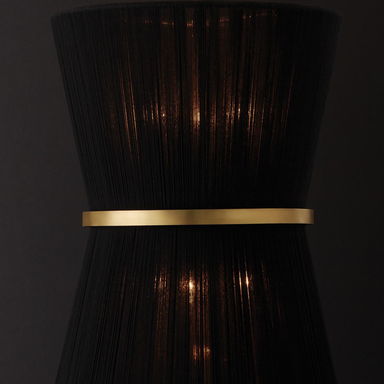 Shown in Black Rope And Patinaed Brass finish