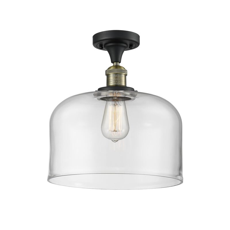 Bruno Marashlian Bell 12 Inch 1 Light Semi Flush Mount by Innovations Lighting