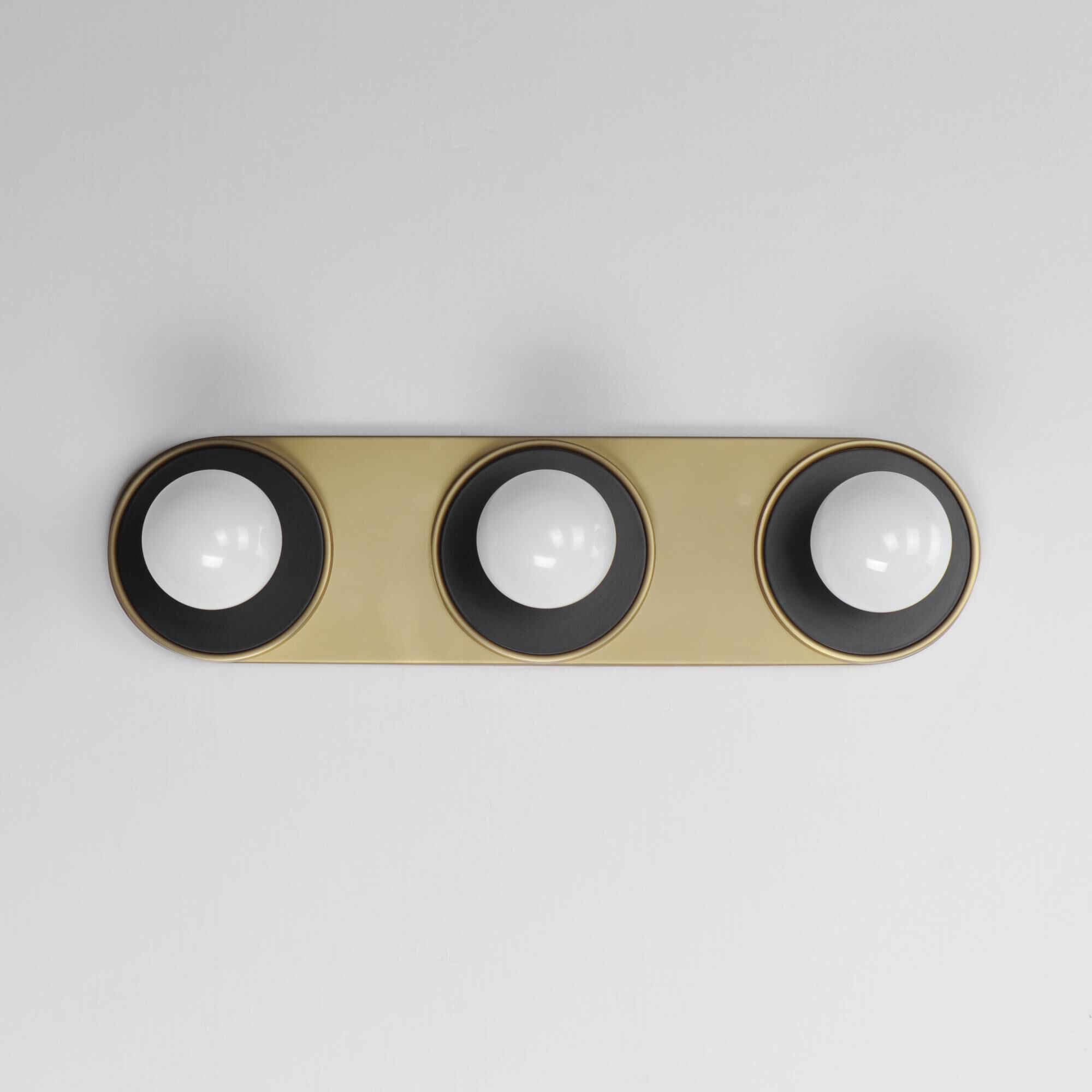 Shown in Black / Natural Aged Brass finish