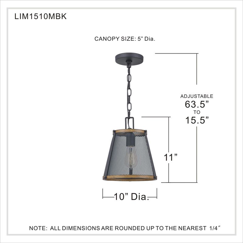 10 Inch Mini Pendant by Quoizel - Clearance