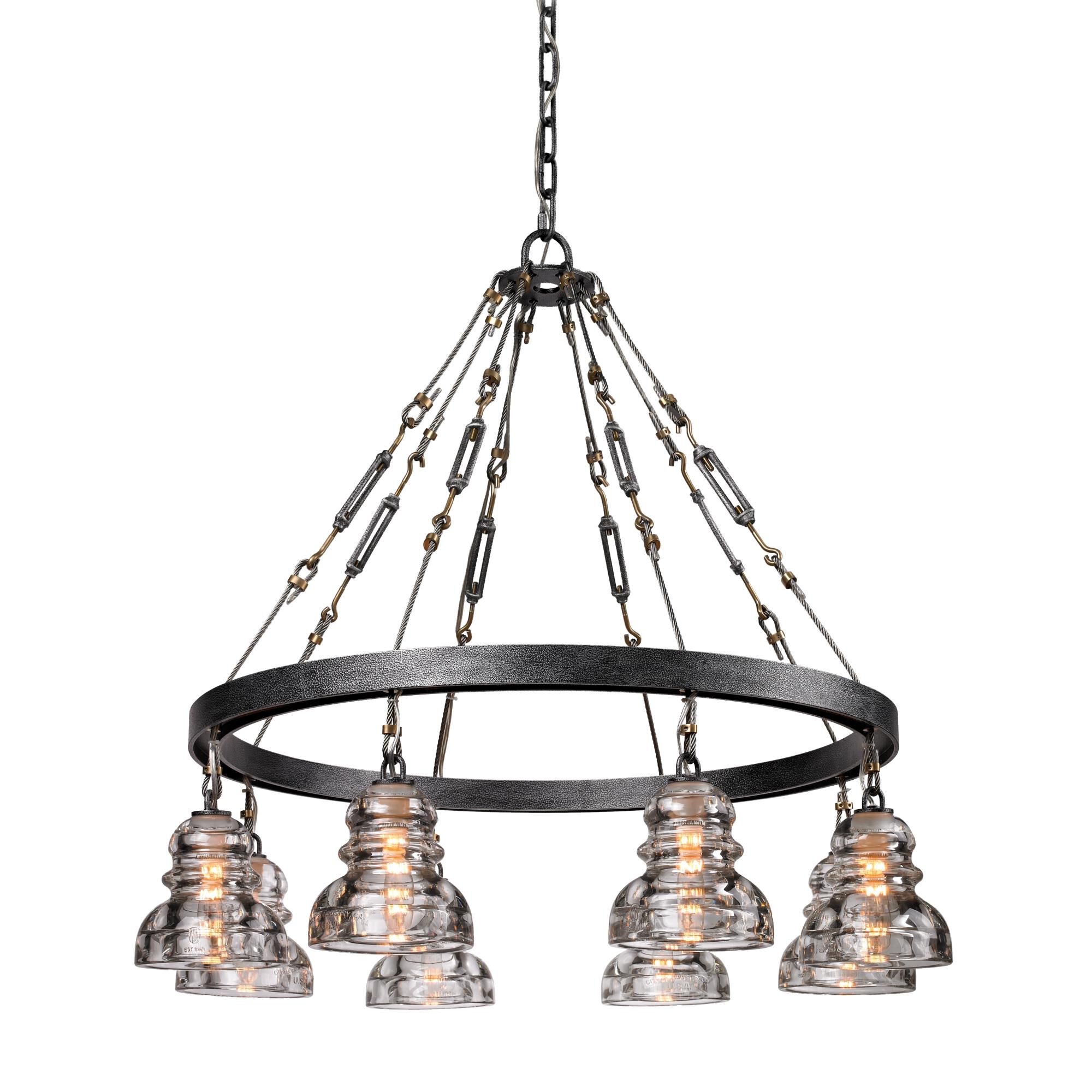 Shown in Old Silver finish and Clear glass and Historic Pressed Glass shade