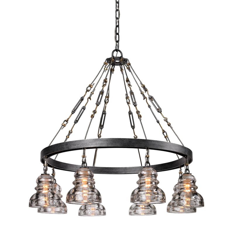 Menlo Park 32.75 Inch Chandelier by Troy Lighting