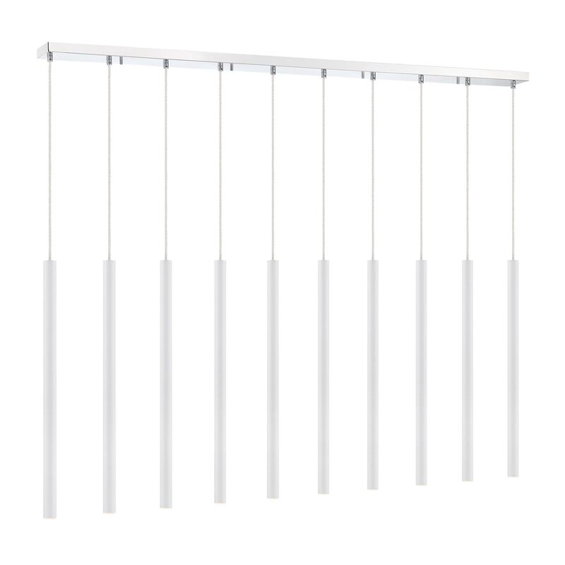 Forest 56 Inch 10 Light LED Linear Suspension Light by Z-Lite