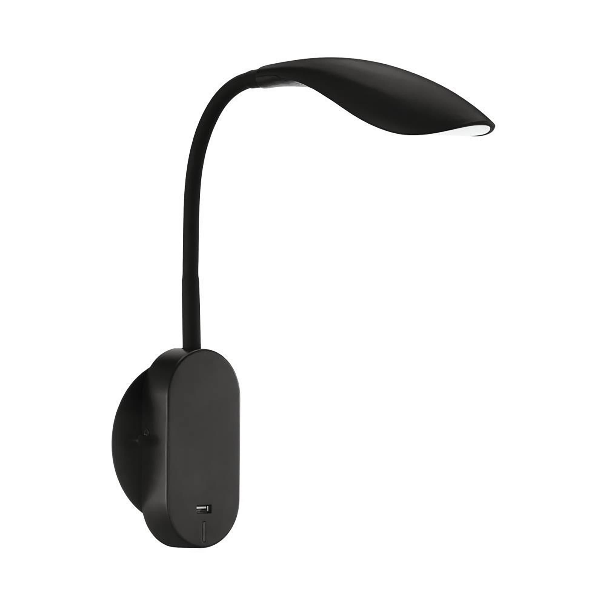 Shown in Matte Black finish and Steel, Plastic shade