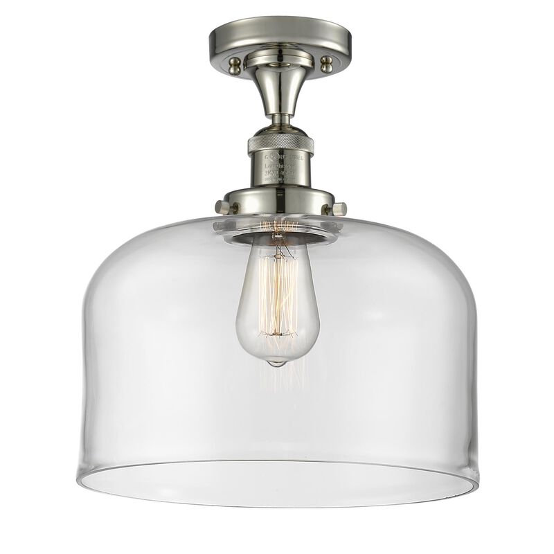 Bruno Marashlian Bell 12 Inch 1 Light Semi Flush Mount by Innovations Lighting