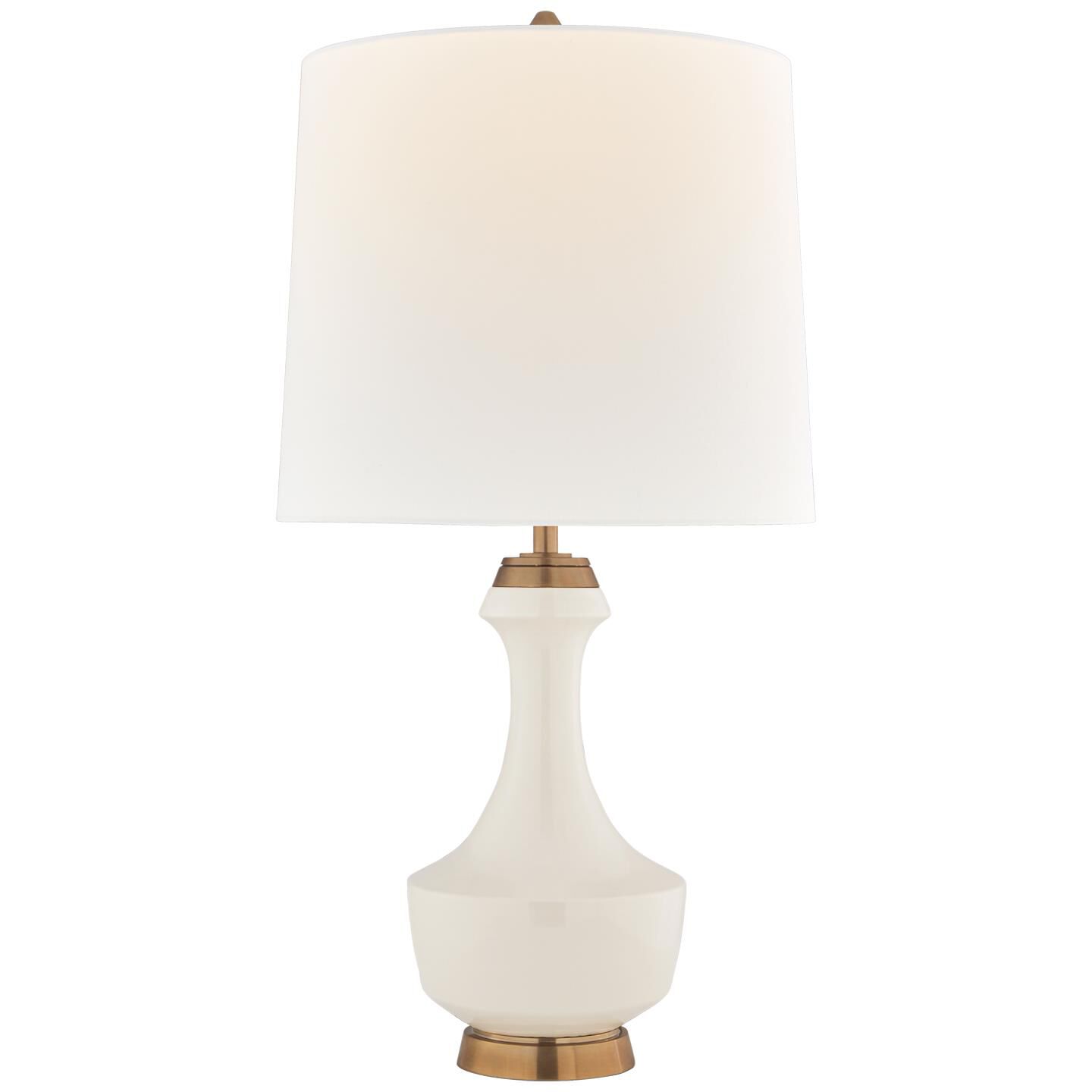 Shown in Ivory finish and Linen shade