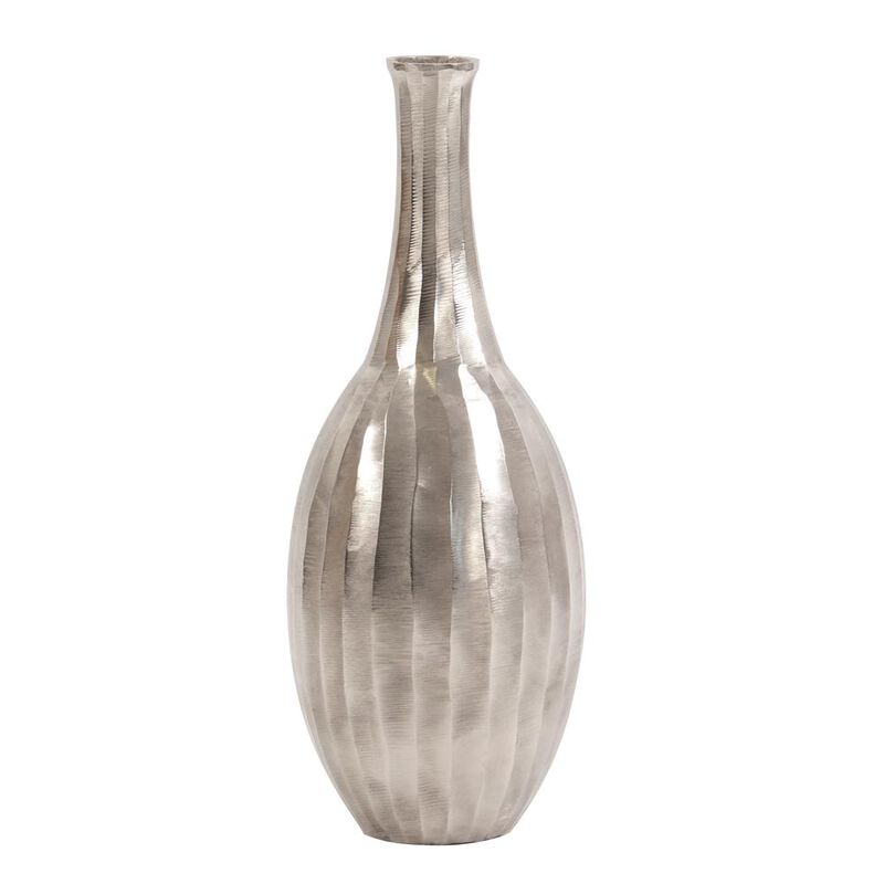 Chiseled Metal Decorative Bottle-Canister by Howard Elliott Collection