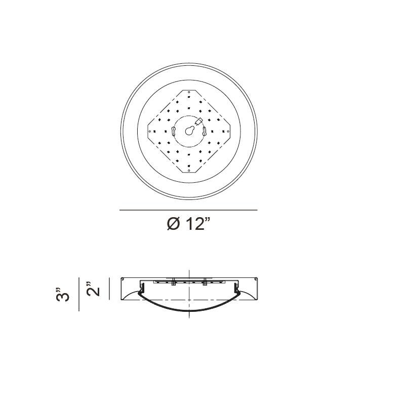 Essene 1 Light LED Flush Mount by Matteo Lighting