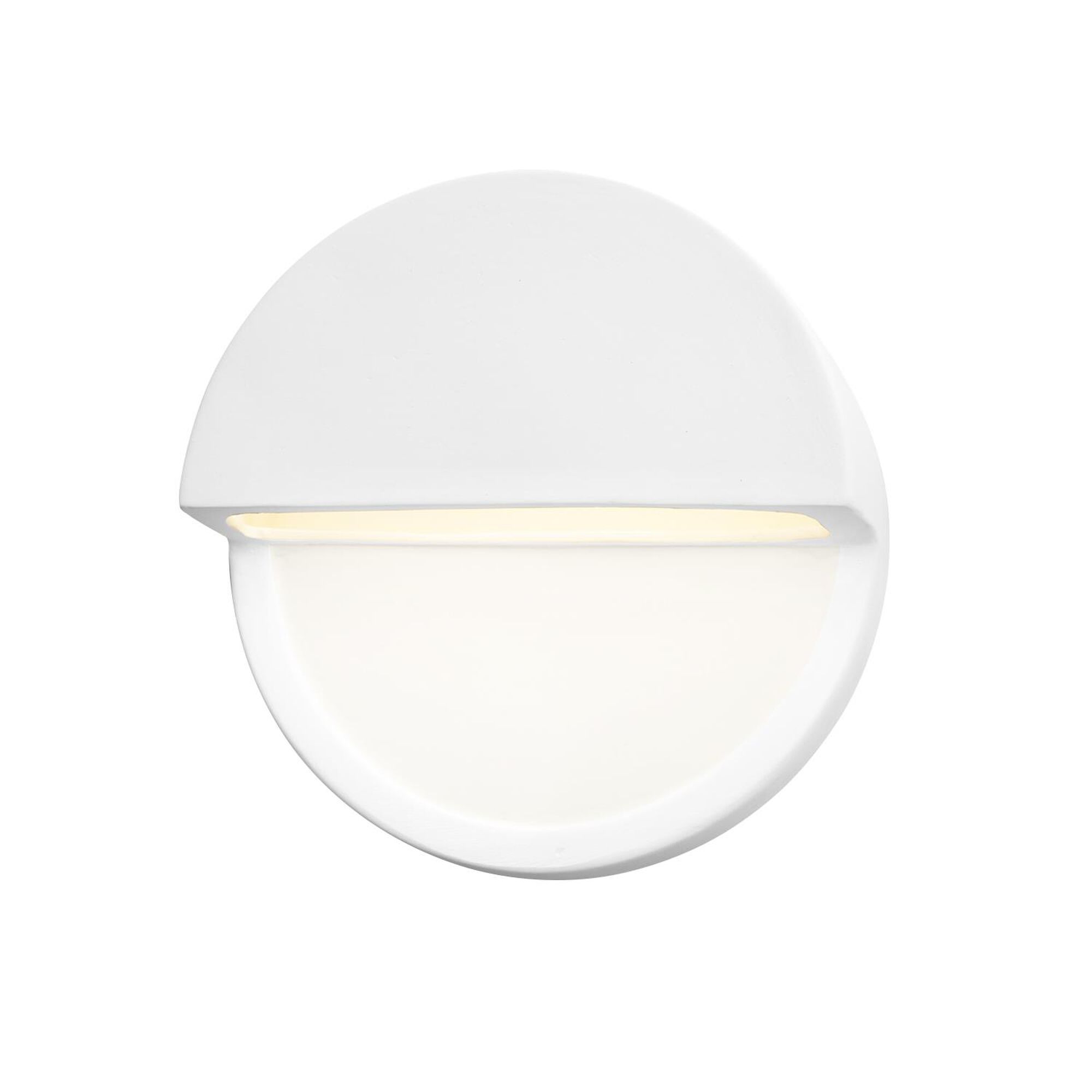 Shown in Gloss White Both Outside - Inside Of Fixture finish and Shape - Dome accent