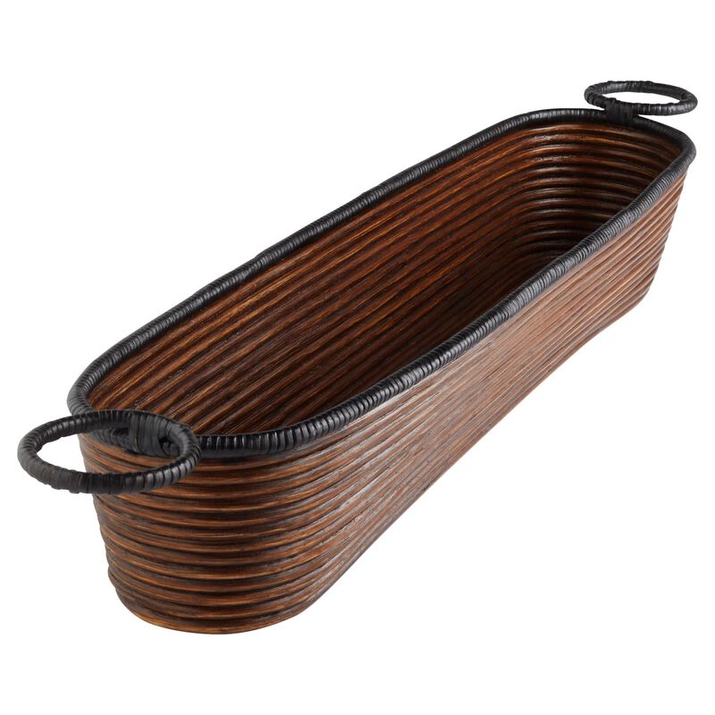 Papeete Vessel | Brown Tray by Cyan Designs