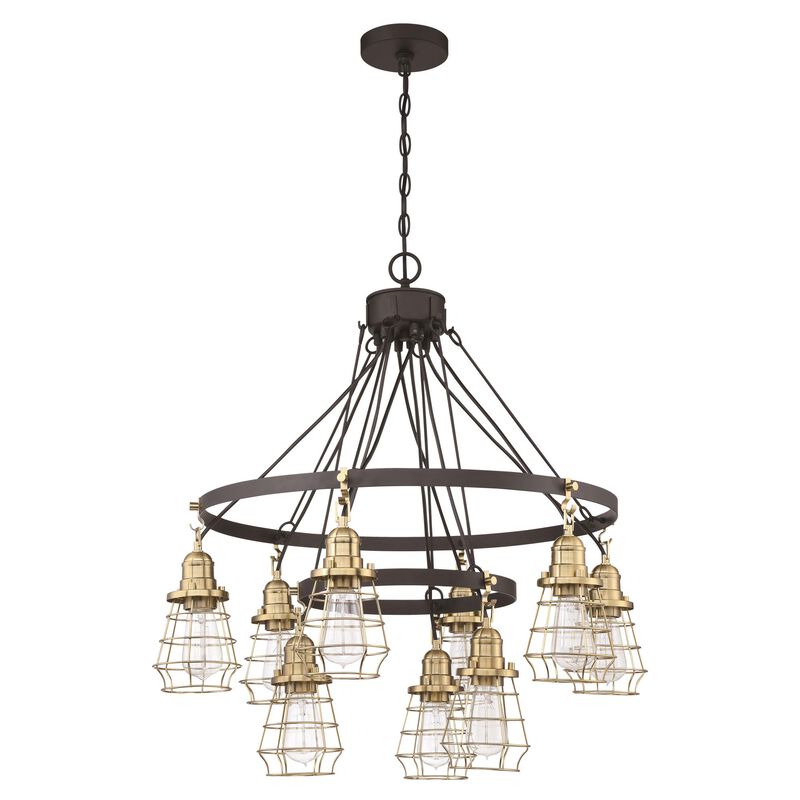 Thatcher 30 Inch 9 Light Chandelier by Craftmade