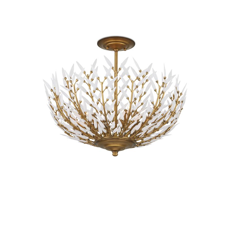 Magnum 4 Light Semi Flush Mount by Currey and Company