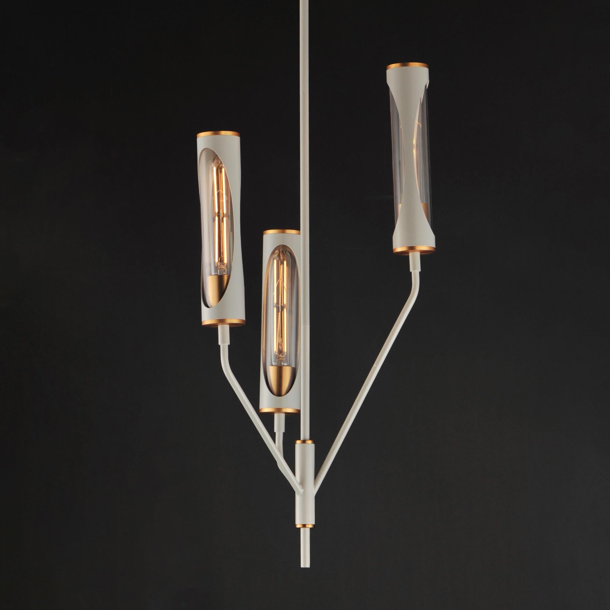 Shown in Light French Gray / Natural Aged Brass finish and Clear glass and Glass shade