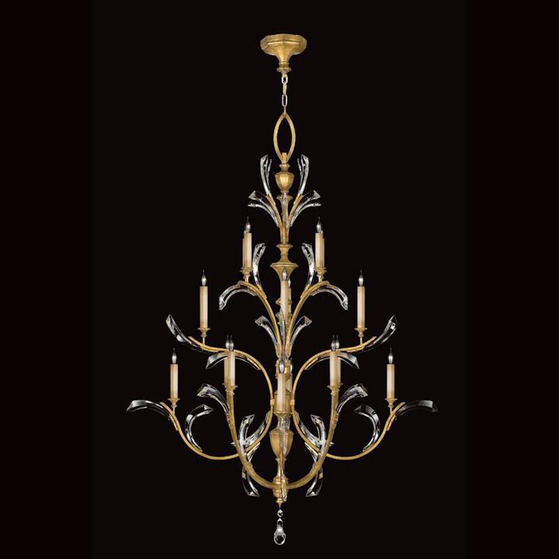 Beveled Arcs 56 Inch 16 Light Chandelier by Fine Art Lamps