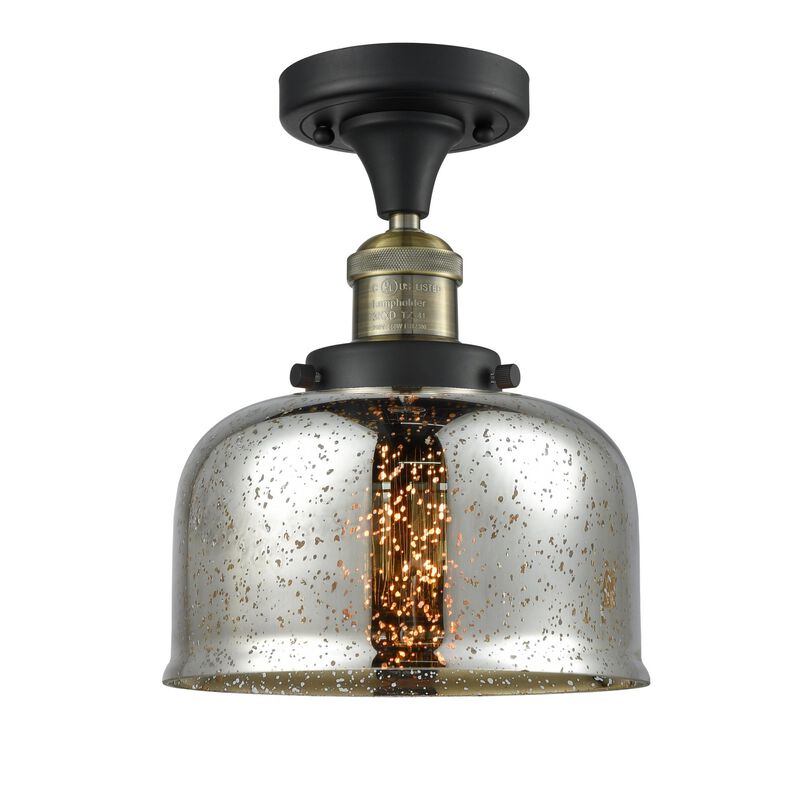 Bruno Marashlian Large Bell 8 Inch 1 Light LED Semi Flush Mount by Innovations Lighting