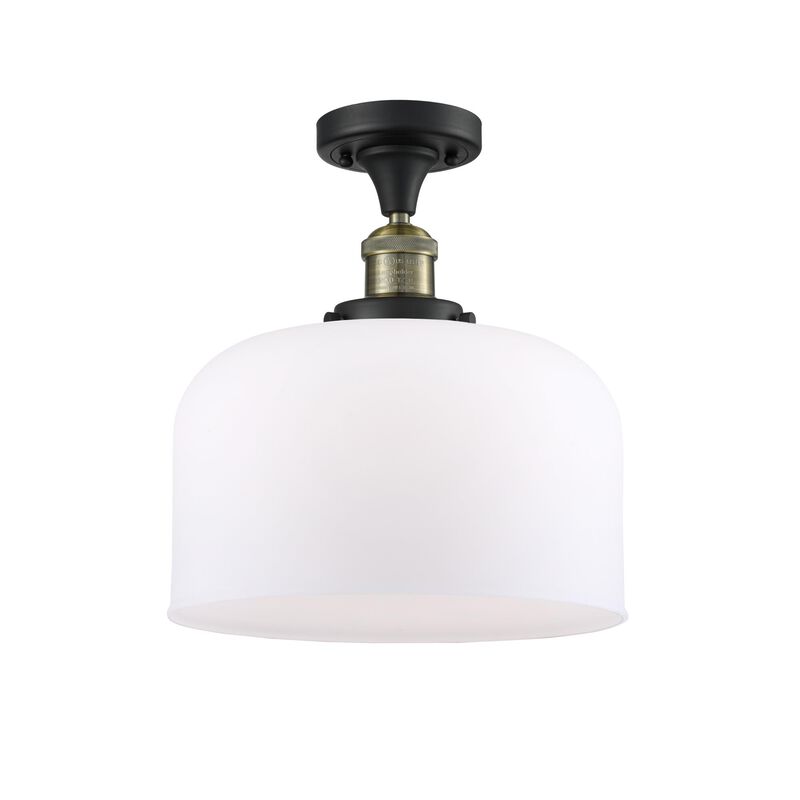 Bruno Marashlian Bell 12 Inch 1 Light Semi Flush Mount by Innovations Lighting