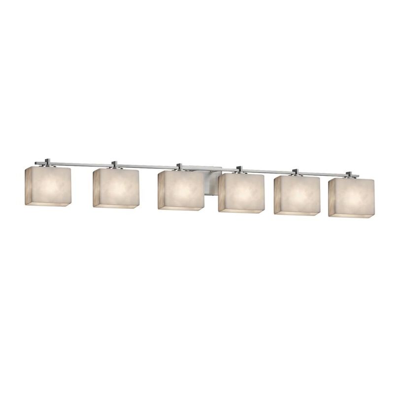 Clouds 55 Inch 6 Light Bath Vanity Light by Justice Design Group