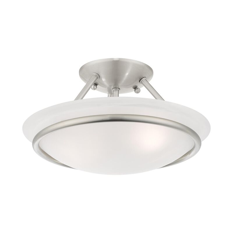 Newburgh 12 Inch 2 Light Semi Flush Mount by Livex Lighting